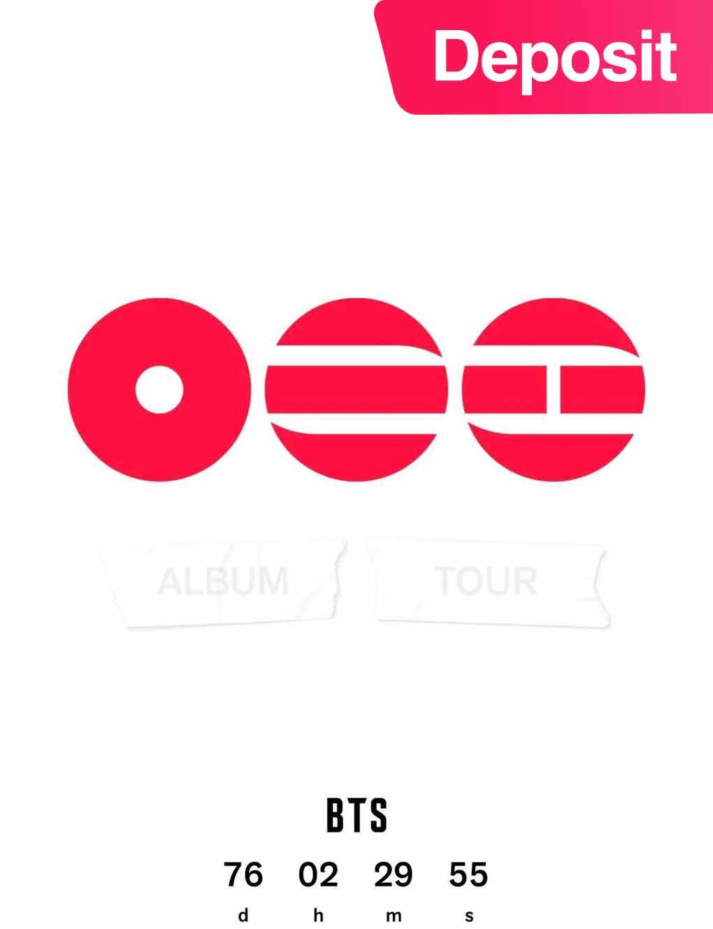 【預定金】BTS(防彈少年團) 2026 WORLD TOUR-香港站